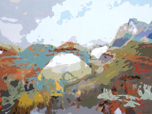 Paisagem Obscura - 12, 2024 (óleo sobre tela) de Holly Boruck
