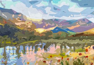 Landscape Obscura #4, 2023 (óleo sobre linho)