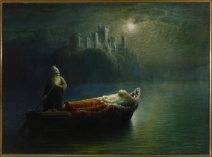 A morte de Elaine, 1877 de Homer Watson