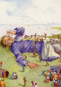 "Senti uma centena de flechas descarregadas na minha mão esquerda" (litografia a cores) de Honor Charlotte Appleton