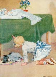 Ilustração para Josefinas Aniversário (cor litho) de Honor Charlotte Appleton