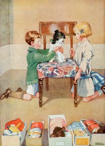 Ilustração para Josefinas Aniversário (cor litho) de Honor Charlotte Appleton