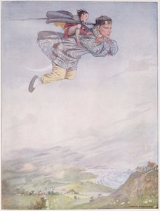 Em breve estaremos no Jardim do Paraíso, de "O Jardim do Paraíso", numa edição de "Contos de Fadas" de Hans Christian Andersen (1805-75) 1920 (aguarela sobre papel) de Honor Charlotte Appleton