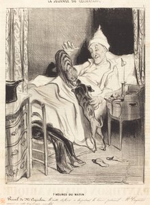 7 da manhã de Honoré Daumier