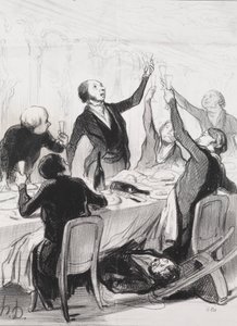 Um 43º brinde... à Sociedade de Temperança de Honoré Daumier