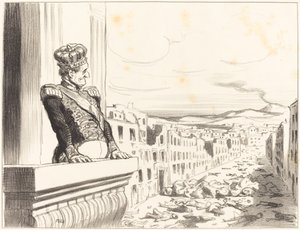 Em Nápoles - O melhor dos reis... (1º prato) de Honoré Daumier