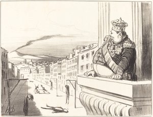 Em Nápoles - O melhor dos reis... (2ª placa) de Honoré Daumier