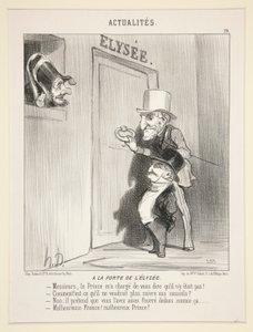 A la porte de l de Honoré Daumier