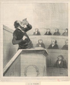 para a tribuna de Honoré Daumier