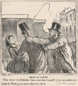 Abusando da liberdade de Honoré Daumier