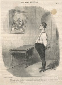 Comprando uma placa de relógio de Honoré Daumier