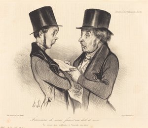 Acionistas da mina... de Honoré Daumier