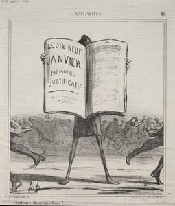 Atualidades (nº 41): Eleitores, em meus braços!... de Honoré Daumier