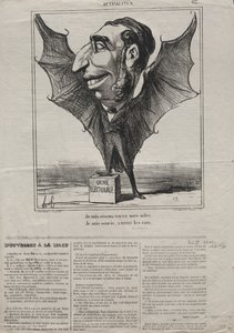 Atualidades (nº 62): Eu sou um pássaro, veja minhas asas.. de Honoré Daumier