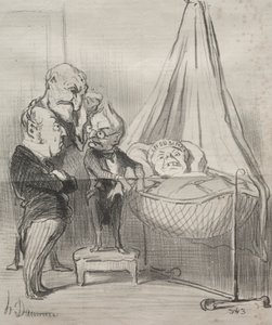 Realidades: Decididamente, ela está muito doente!... de Honoré Daumier