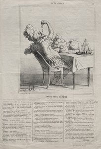 Atualidades nº 43: março sem Quaresma, 1869. de Honoré Daumier