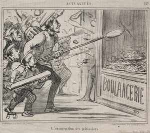 Atualidades nº 557: A insurreição dos confeiteiros, 1858. de Honoré Daumier