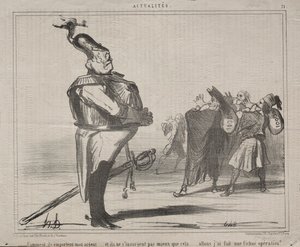 Atualidades nº 71: Por que eles estão tirando meu dinheiro ..., 1854. de Honoré Daumier