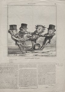 Atualidades nº 98: A reposição dos trimestres, 1869. de Honoré Daumier