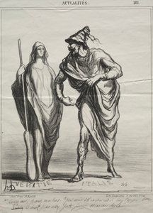 Realidades, placa 181: O que você acha de mim! Pegue meu braço de Honoré Daumier