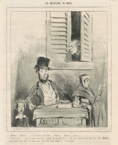 Adeus! ... Com a graça de Deus ... de Honoré Daumier