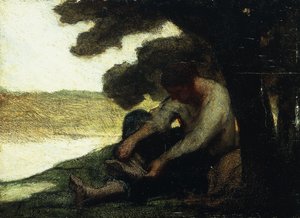 Depois do banho; Apres le Bain, c.1846 de Honoré Daumier