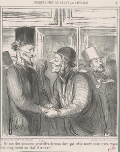 Ah! Meu caro senhor, permita... de Honoré Daumier