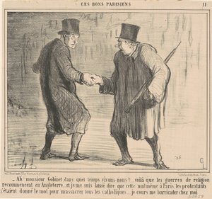 Ah! Monsieur Gobinet, a que horas... de Honoré Daumier