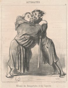Aliança de Bonapartistas e Capuchinhos de Honoré Daumier