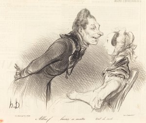 Allons... baisez ce maitre... tout de suite... de Honoré Daumier