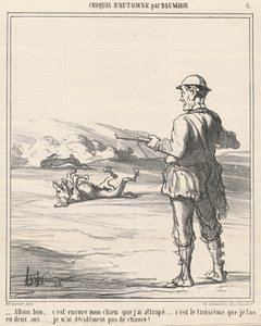 Vamos lá...é meu cachorro de novo... de Honoré Daumier