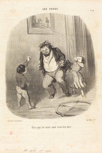 Vamos, papai... mais... trinta e duas voltas!... de Honoré Daumier