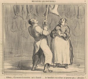 Vamos lá, há a ovelha novamente que ressuscitou de Honoré Daumier