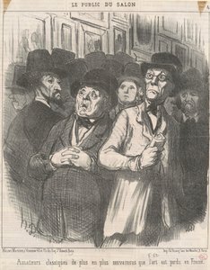 Entusiastas de clássicos convictos de Honoré Daumier