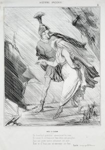 História Antiga (ilustração 15): Enéias e Dido de Honoré Daumier