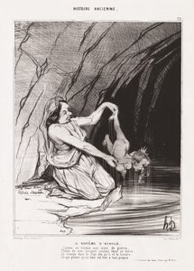 História Antiga: Pr. 22, O Batismo de Aquiles de Honoré Daumier