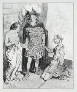 Apeles e Campaste de Honoré Daumier