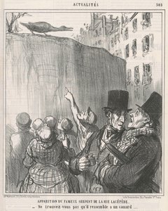 Aparecimento da... serpente da rue Lacépède de Honoré Daumier