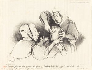 Forte de Appuyez, ça fait rentrer la bosse... de Honoré Daumier