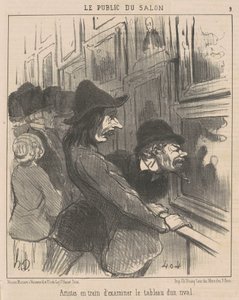 Artistas examinando... de Honoré Daumier