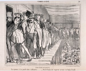 Obras de arte de Honore Daumier (1808-1879) Charivari data de 1858: Série CRUQUIS D