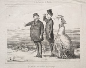 Em Varenne-Saint-Maur: Eis! Aqui está, minha casa no campo! de Honoré Daumier