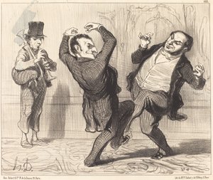 Anexados por sua grandeza à margem do Sena... de Honoré Daumier