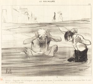 Cuidado, Gargouillet, aí vem o burguês passando... de Honoré Daumier