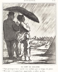 No Campo de Chalons de Honoré Daumier