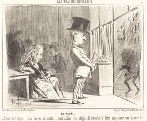 Para o porto de Honoré Daumier