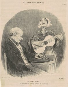 Para os Champs Elysées de Honoré Daumier