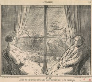 Tendo tido... a ideia de ir... de Honoré Daumier