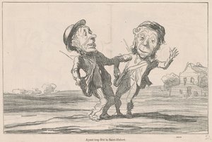 Tendo celebrado demais Saint-Hubert de Honoré Daumier