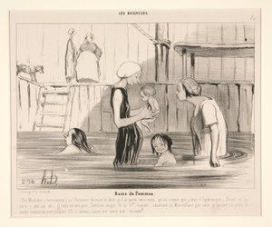 Banhos de mulheres. Sim Senhora, é de Honoré Daumier